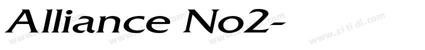 Alliance No2字体转换